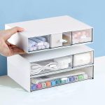 Desk Organizer with 6 Drawers, Desk Storage Box Office Drawer Organizer Desk Organization and Storage Pen Storage Plastic Makeup Storage Suitable for Office, School, Home - Image 7
